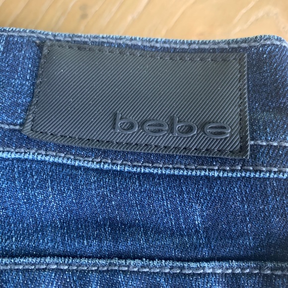BEBE (original) Studded Pocket Dark Denim ! - Picture 3 of 10